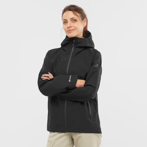 Chaquetas Shell Salomon Outline GTX 2.5L Mujer Negros | MX STGM954